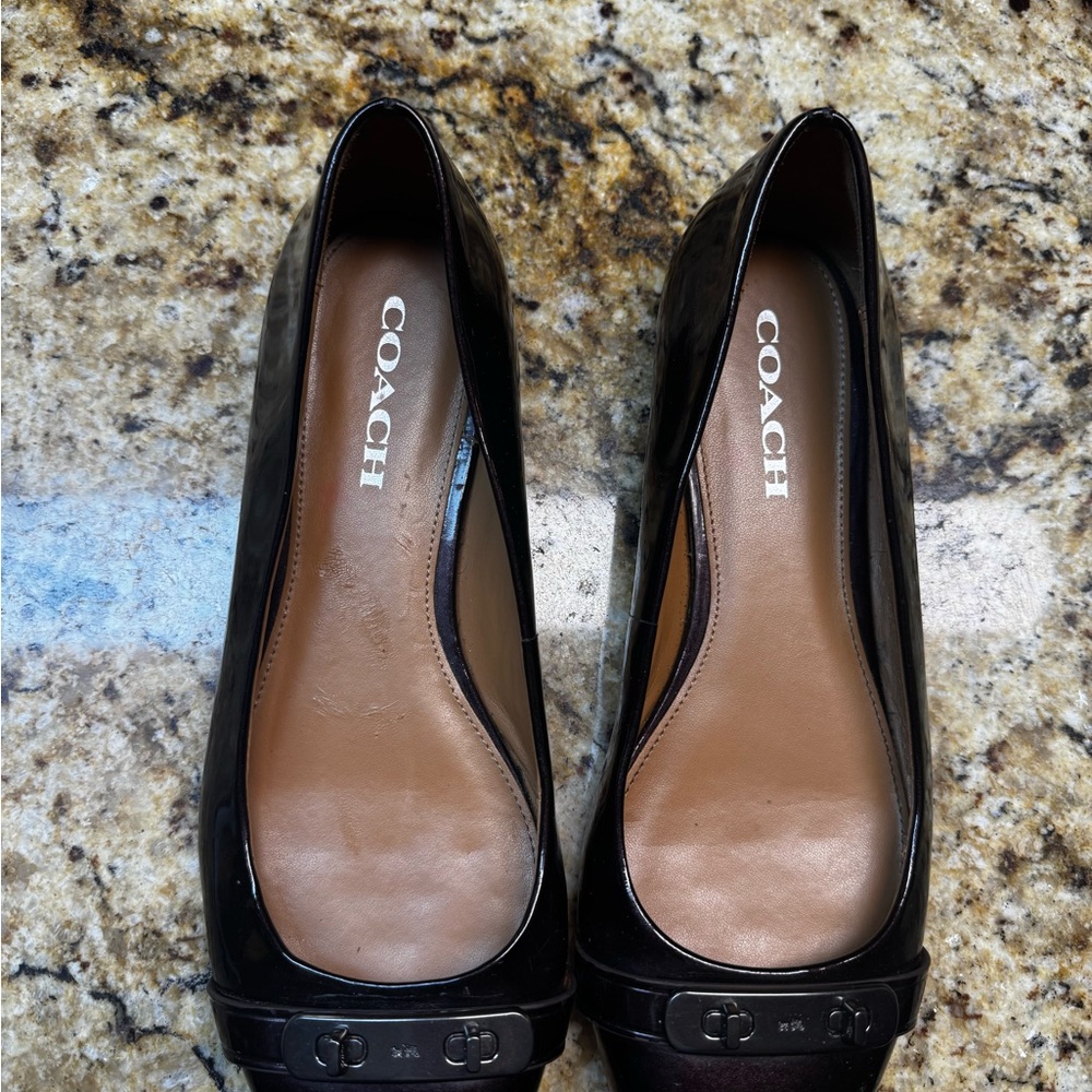 Coach Black and Brown Flats